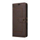 Samsung Galaxy S23+ 5G Stitched Magnetic Buckle Leather Phone Case(Coffee)