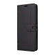 Samsung Galaxy S23+ 5G Stitched Magnetic Buckle Leather Phone Case(Black)