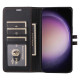 Samsung Galaxy S23+ 5G Stitched Magnetic Buckle Leather Phone Case(Black)
