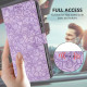 For Samsung Galaxy S24+ 5G Cherry Blossoms Embossed Leather Phone Case(Purple)