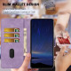 For Samsung Galaxy S24+ 5G Cherry Blossoms Embossed Leather Phone Case(Purple)