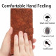 For Samsung Galaxy S24+ 5G Cherry Blossoms Embossed Leather Phone Case(Brown)