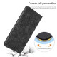 For Samsung Galaxy S24+ 5G Cherry Blossoms Embossed Leather Phone Case(Black)
