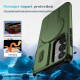 For Samsung Galaxy S24+ 5G Sliding Camshield MagSafe Holder Phone Case(Green)