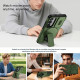 For Samsung Galaxy S24+ 5G Sliding Camshield MagSafe Holder Phone Case(Green)