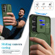 For Samsung Galaxy S24+ 5G Sliding Camshield MagSafe Holder Phone Case(Green)