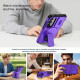 For Samsung Galaxy S24+ 5G Sliding Camshield MagSafe Holder Phone Case(Purple)
