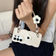 For Samsung Galaxy S24+ 5G Plush Flower Wavy TPU Phone Case with Lanyard(Light Purple)