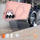 For Samsung Galaxy S23 5G Bright Color Frosted Skin-feel Camera Bracket Magsafe Phone Case(Pink)