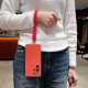 For Samsung Galaxy S24+ 5G Solid Color Liquid Silicone Magnetic Phone Case with Lanyard(Grass Purple)