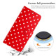 For Samsung Galaxy S24+ 5G Small Dots Pattern Vegan Leather Phone Case(Red)
