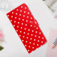 For Samsung Galaxy S24+ 5G Small Dots Pattern Vegan Leather Phone Case(Red)