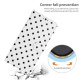 For Samsung Galaxy S24+ 5G Small Dots Pattern Vegan Leather Phone Case(White)