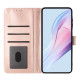 For Samsung Galaxy S24+ 5G Small Dots Pattern Vegan Leather Phone Case(Pink)