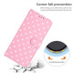 For Samsung Galaxy S24+ 5G Small Dots Pattern Vegan Leather Phone Case(Pink)