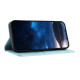 For Samsung Galaxy S24+ 5G Tulips Butterfly Pattern Magnetic Vegan Leather Phone Case(Light Blue)