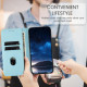 For Samsung Galaxy S24+ 5G Tulips Butterfly Pattern Magnetic Vegan Leather Phone Case(Light Blue)