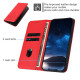 For Samsung Galaxy S24+ 5G Tulips Butterfly Pattern Magnetic Vegan Leather Phone Case(Red)