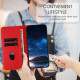 For Samsung Galaxy S24+ 5G Tulips Butterfly Pattern Magnetic Vegan Leather Phone Case(Red)