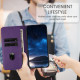 For Samsung Galaxy S24+ 5G Tulips Butterfly Pattern Magnetic Vegan Leather Phone Case(Dark Purple)