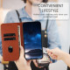 For Samsung Galaxy S24+ 5G Tulips Butterfly Pattern Magnetic Vegan Leather Phone Case(Coffee)