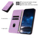 For Samsung Galaxy S24+ 5G Tulips Butterfly Pattern Magnetic Vegan Leather Phone Case(Light Purple)