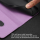 For Samsung Galaxy S24+ 5G Tulips Butterfly Pattern Magnetic Vegan Leather Phone Case(Light Purple)