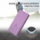For Samsung Galaxy S24+ 5G Tulips Butterfly Pattern Magnetic Vegan Leather Phone Case(Light Purple)