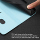 For Samsung Galaxy S23+ 5G Tulips Butterfly Pattern Magnetic Vegan Leather Phone Case(Light Blue)