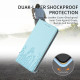 For Samsung Galaxy S23+ 5G Tulips Butterfly Pattern Magnetic Vegan Leather Phone Case(Light Blue)