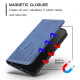 For Samsung Galaxy S23+ 5G Tulips Butterfly Pattern Magnetic Vegan Leather Phone Case(Royal Blue)