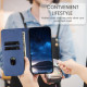 For Samsung Galaxy S23+ 5G Tulips Butterfly Pattern Magnetic Vegan Leather Phone Case(Royal Blue)
