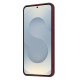 For Samsung Galaxy S24+ 5G Litchi Pattern Magnetic Card Bag Holder Phone Case(Wine Red)