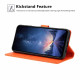 For Samsung Galaxy S23+ 5G Tree Cat Embossed Flip Vegan Leather Phone Case(Orange)
