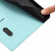 For Samsung Galaxy S23+ 5G Tree Cat Embossed Flip Vegan Leather Phone Case(Light Green)