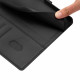 For Samsung Galaxy S23+ 5G Tree Cat Embossed Flip Vegan Leather Phone Case(Black)