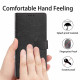 For Samsung Galaxy S24+ 5G Tree Cat Embossed Flip Vegan Leather Phone Case(Black)