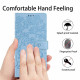 For Samsung Galaxy S24+ 5G Tree Cat Embossed Flip Vegan Leather Phone Case(Sky Blue)