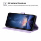 For Samsung Galaxy S24+ 5G Tree Cat Embossed Flip Vegan Leather Phone Case(Purple)