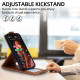 For Samsung Galaxy S24+ 5G Vertical Flip Cover Solid Color Vegan Leather Phone Case with Crossbody Chain(Brown)