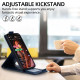 For Samsung Galaxy S24+ 5G Vertical Flip Cover Solid Color Vegan Leather Phone Case with Crossbody Chain(Blue)