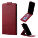 For Samsung Galaxy S24+ 5G Vertical Flip Cover Solid Color Vegan Leather Phone Case with Crossbody Chain(Red)