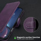 For Samsung Galaxy S24+ 5G Solid Color Calfskin Texture RFID Vegan Leather Phone Case(Purple)