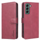 For Samsung Galaxy S24+ 5G Solid Color Calfskin Texture RFID Vegan Leather Phone Case(Red)
