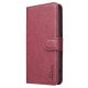 For Samsung Galaxy S24+ 5G Solid Color Calfskin Texture RFID Vegan Leather Phone Case(Red)