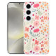 For Samsung Galaxy S24+ 5G IMD Blue Light Jungle Series Magnetic Phone Case(Flower)