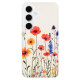 For Samsung Galaxy S24+ 5G IMD Blue Light Jungle Series Magnetic Phone Case(Flower)