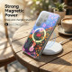 For Samsung Galaxy S24+ 5G IMD Blue Light Jungle Series Magnetic Phone Case(Flower)