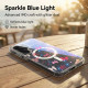 For Samsung Galaxy S24+ 5G IMD Blue Light Jungle Series Magnetic Phone Case(Pink Knot)