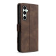 For Samsung Galaxy S24+ 5G AZNS A2 Series Tri-Card Wallet RFID Vegan Leather Phone Case with Strap(Brown)